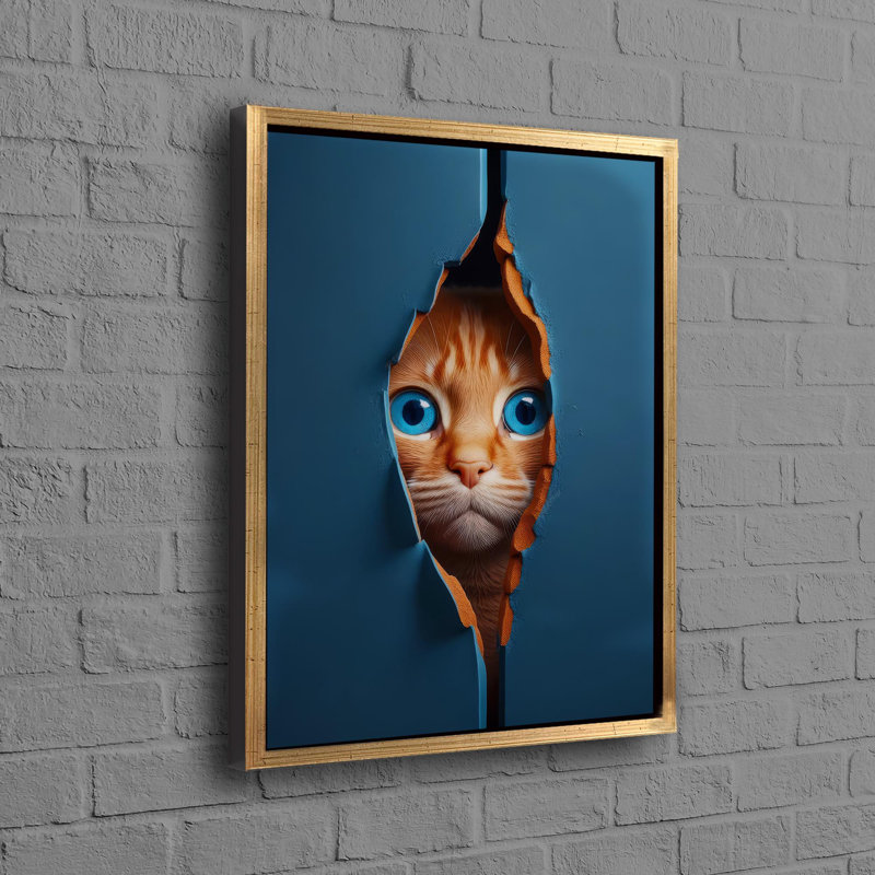 Print on Canvas, Framed Print without Mat, Gold, 110 cm H x 80 cm W