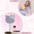 Hello Kitty LED Handheld Mirror, Makeup Vanity Mirror with Standing Base and Adjustable Brightness
