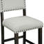 Ensemble de salle à manger 5 pièces à hauteur de comptoir, table élégante classique et 4 chaises-1306183761