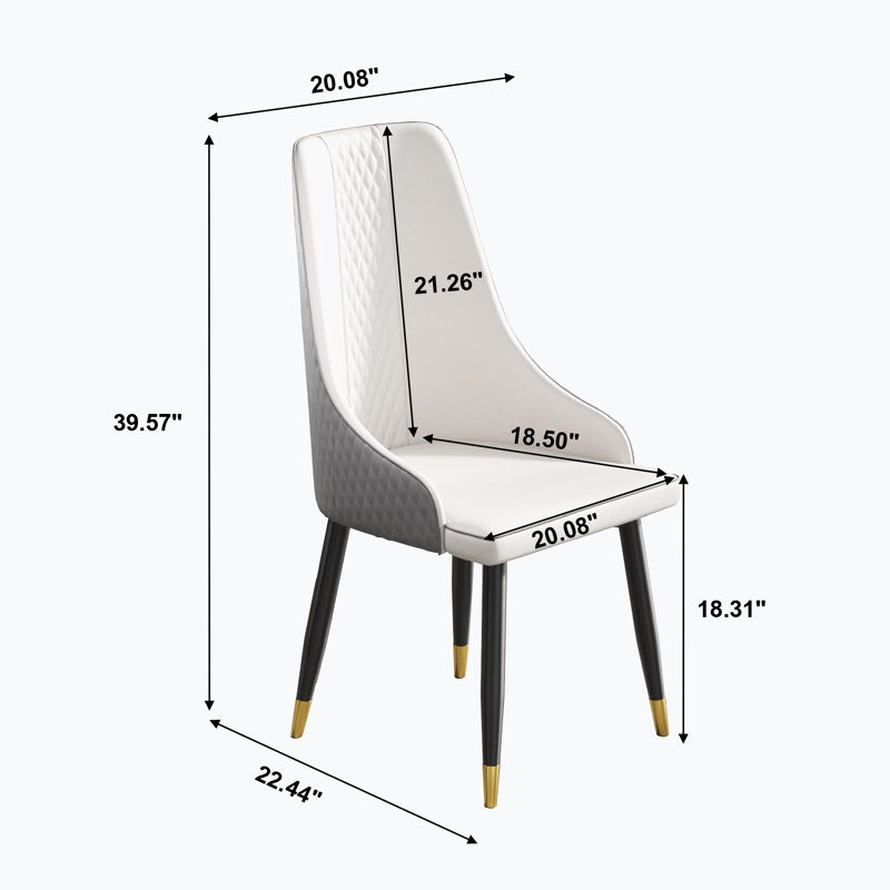 Fauteuil à oreilles de 22,59 po de largeur, fauteuil simple, fauteuils de salon