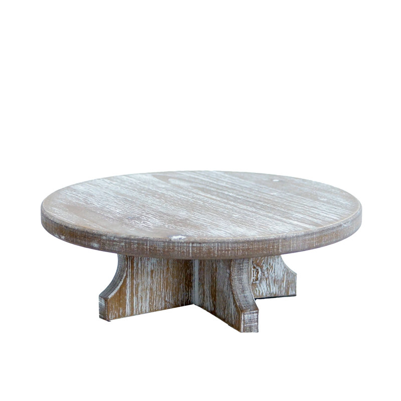 Winston Porter Wood 12 in. Brown Large Riser | Wayfair