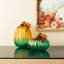 Citrouille en verre turquoise 5,75 po