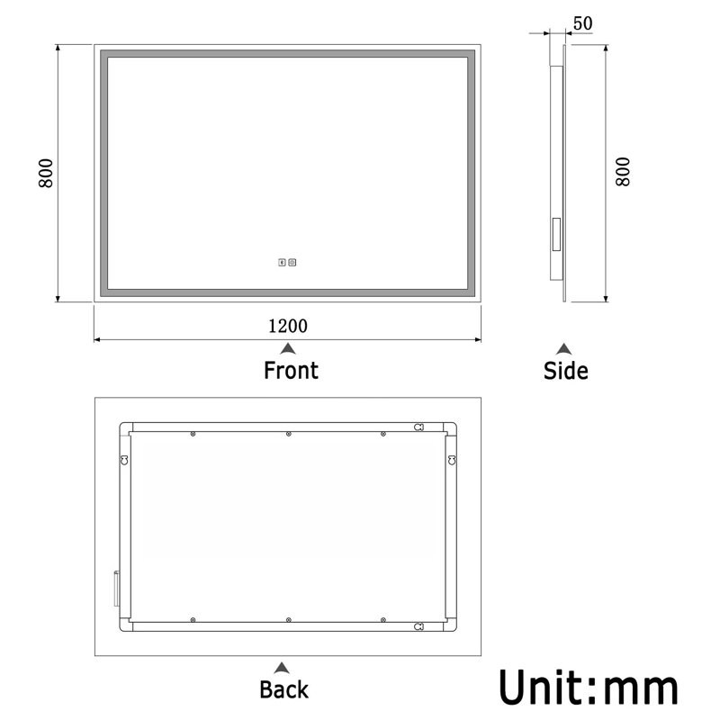 Corstiaan Rectangle Mirror, 80cm x 120cm