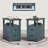 2 Drawers End Tables with Storage and Fast Charging Station for Living Room-1851421758