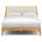 Juno Solid Wood Upholstered Headboard Bed Frame-1372511141