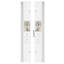 Armoire de salle de bain 71,4 "autoportante en lin avec 2 portes, 2 tiroirs (ensemble de 2)
