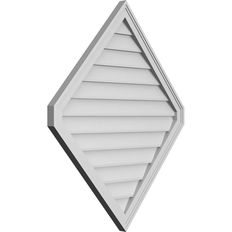 Ventilé vertical à pignon vertical 13/12 po, H 1,5 po x l 34 po x L 40 po