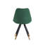 Domek Modern Velvet Dining Chair - Upholstered Upper body with Coated Metal Legs - Side Chair for Dining Room Kitchen Living Room - Single-297383980-317898539