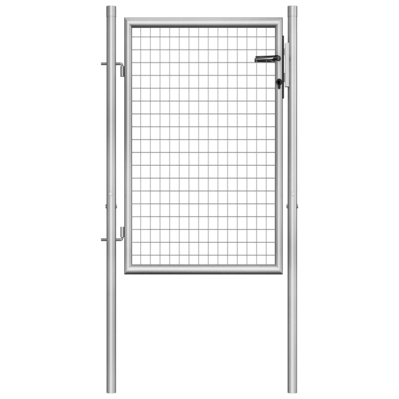 Aderyn Silver Metal Gate, 105cm W x 150cm H
