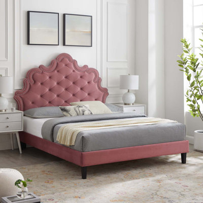 Modway Sasha Button-Tufted Performance Velvet Bed
