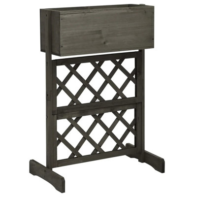 74cm H x 45cm W Wood Lattice Panel Trellis