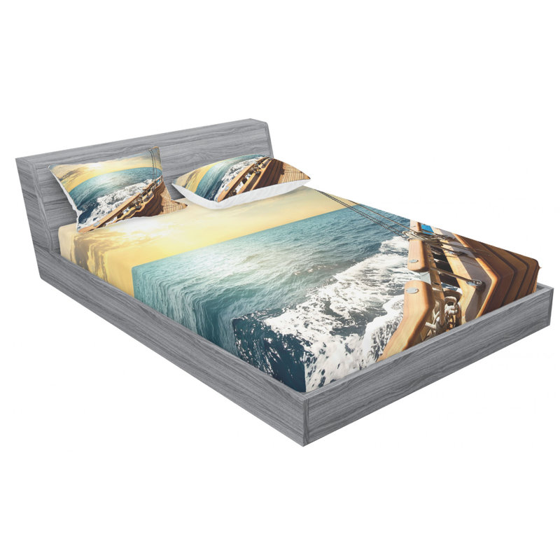 Microfiber Sheet Set, Queen Sheet Set with Fitted Sheet