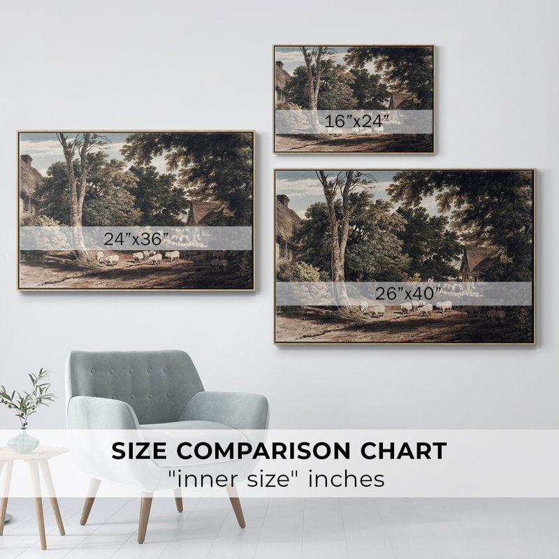 «Vintage Landscape -CDXV III» sur toile, H 17 po x l 25 po