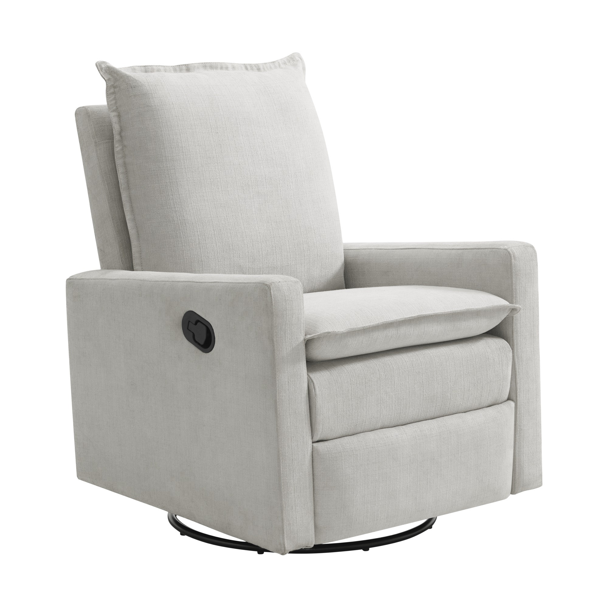 Uptown 360-Degree Swivel Glider Recliner , Sand Polyester