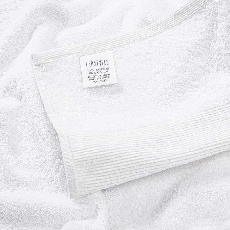 Srihitha Plush Hand Towel, White