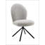 Chaise d'appoint grise et pivotante Grey Boucle