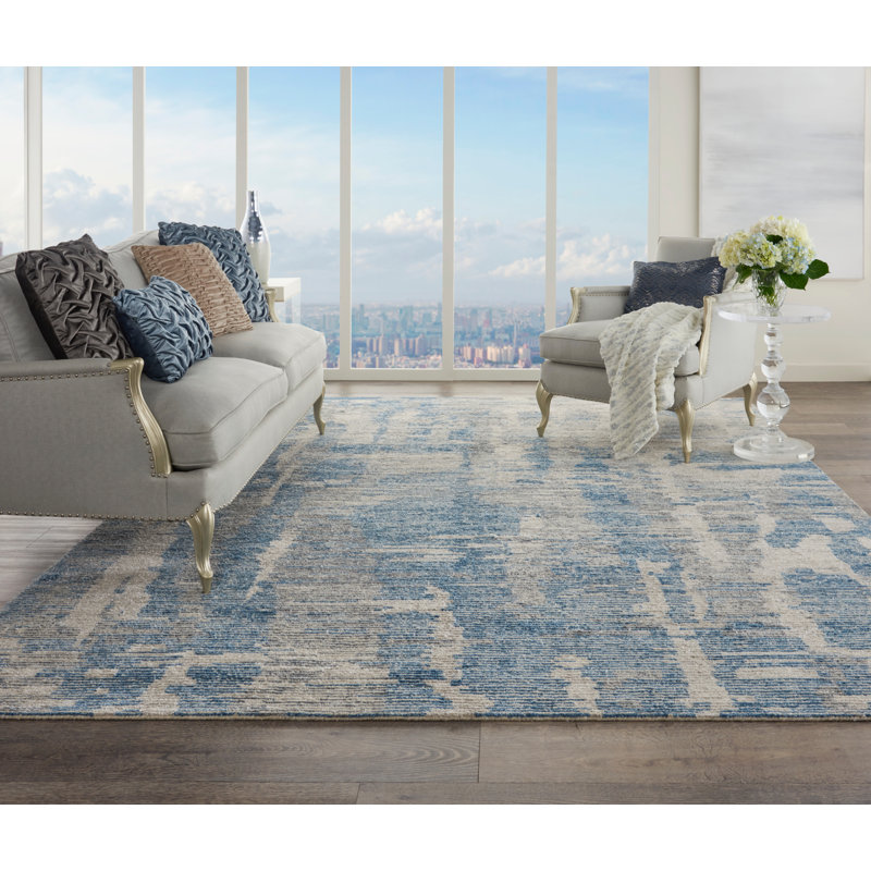 Rectangle 168 cm x 226 cm Abstract Flatweave Area Rug
