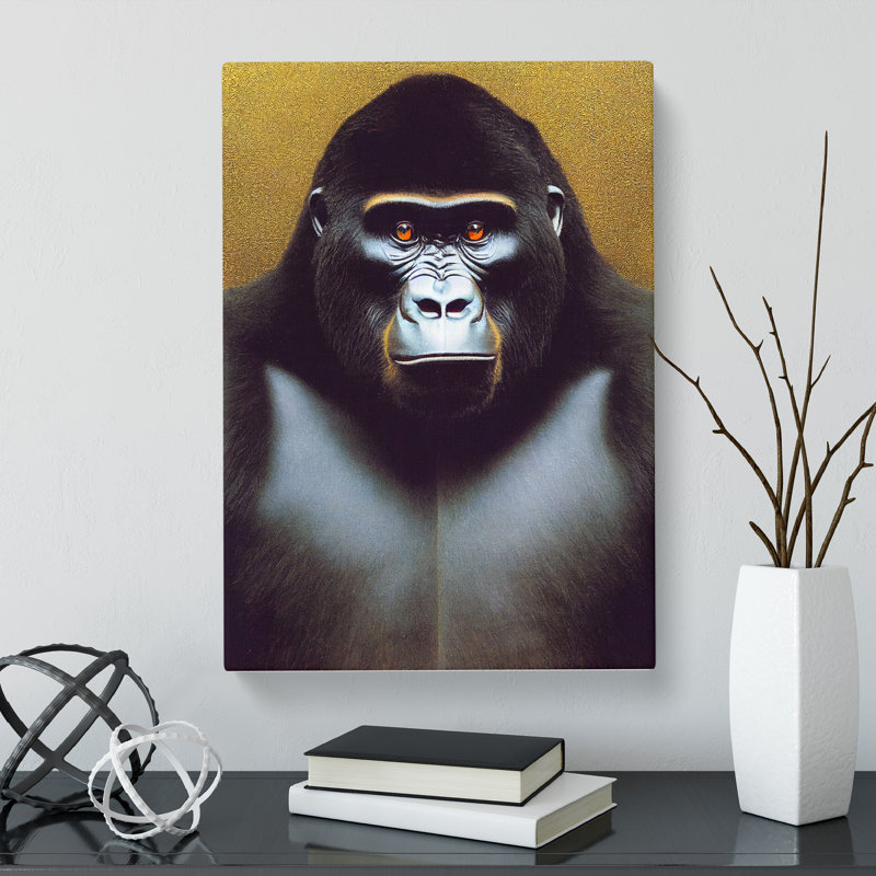 Gorilla - Wrapped Canvas, 60cm H x 40cm W x 3cm D