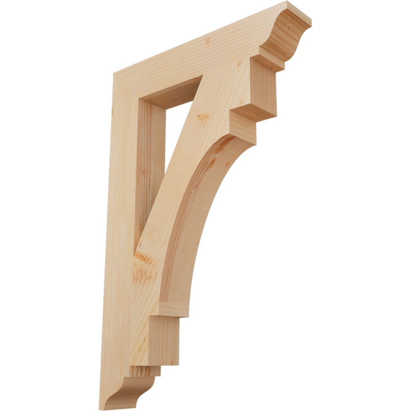 Support traditionnel lisse l 3 3 po x P 22 po x H 34 po, sapin Douglas, H 34 po x l 3,5 po x P 22 po, Sapin de Douglas