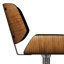Tabouret de bar réglable Mid-Century rembourré Dixie