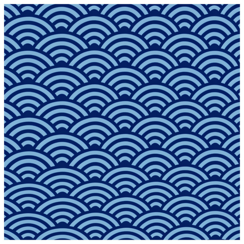 Blue Wave Pattern Blankets, 50in W x 60in H