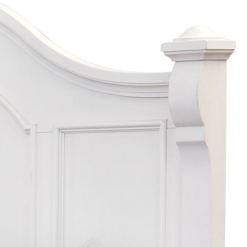 Shroyer Headboard, King, Antique Cobblestone White