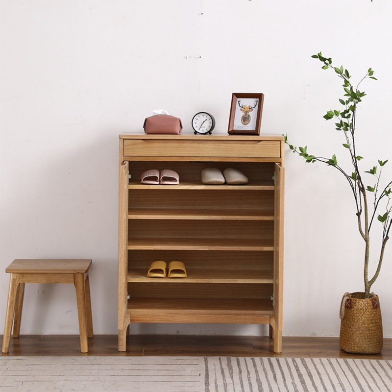 Double-Door Multi-Tier Shoe Storage Cabinet