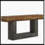 Console de 63 po en bois, table d'entrée à 2 niveaux-70617245