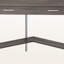 Bureau d'ordinateur Herald au fini taupe foncé avec pieds en métal argenté, H 29,88 po x l 41,88 po x P 41,88 po