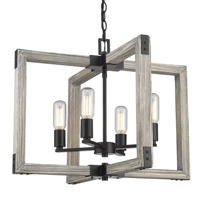 Yulia 4 - Light Black Lantern Pendant