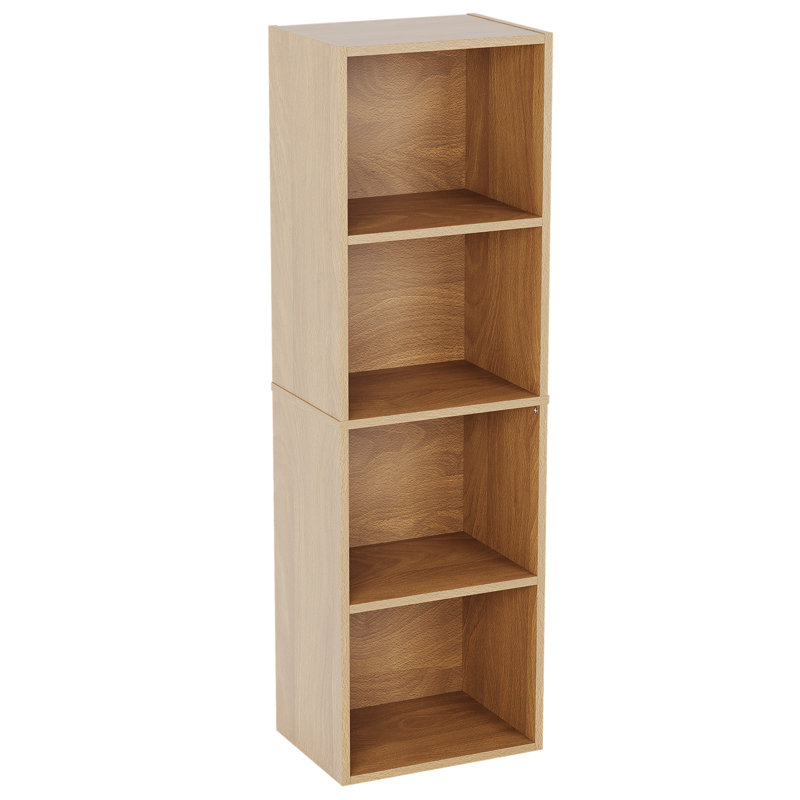Gerardi 32cm W Standard Bookcase, Oak, 106 cm H x 32 cm W