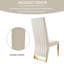 Chaise d'appoint en acier inoxydable blanc Bersi