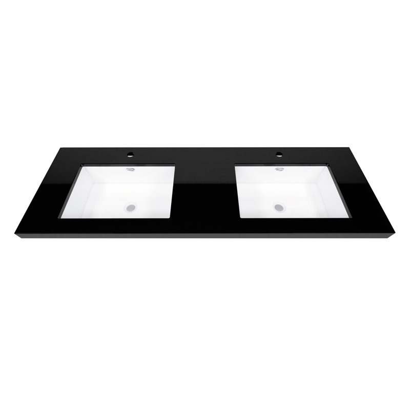 Reyes 61'' Bathroom Vanity Top with Sink