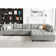 Wylodene 143" Wide Reversible Modular Sofa & Chaise with Ottoman