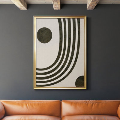 «Tubular Abstract I», reproduction encadrée de qualité supérieure, prête à être accrochée