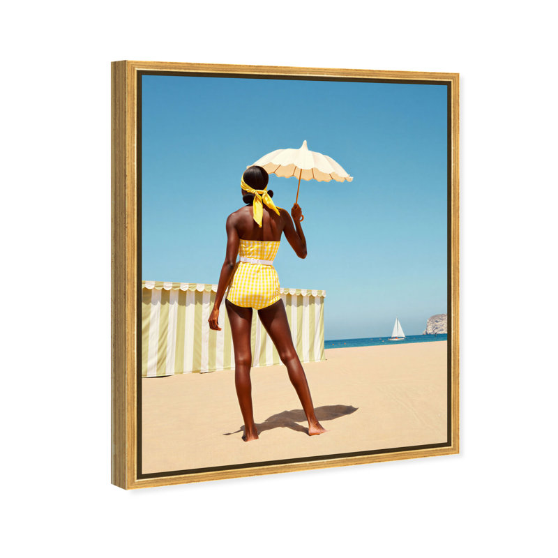 Cabana Muse III Print by Oliver Gal, 37"H x 46"W, Silver Floater Frame