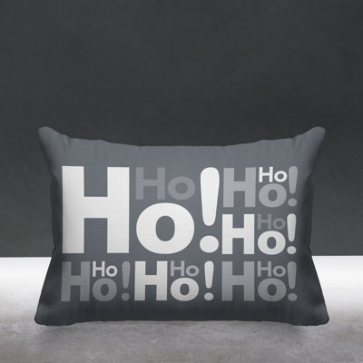 Hohoho Christmas Indoor/Outdoor Throw Pillow