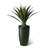 Set Of 2 Oversized Gradient Green Faux Ceramic  Tall Plastic Planter-1171769246-1155637905