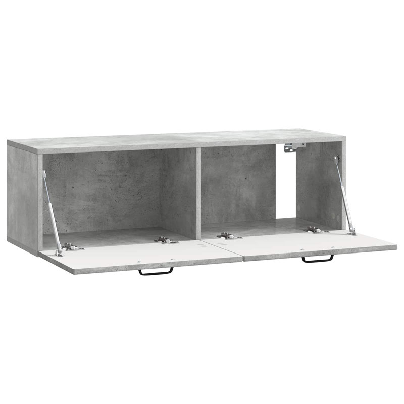 TV Stand, 30cm H x 98cm L x 31cm W, Concrete Grey