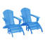Chaise Adirondack en résine Altura avec repose-pieds-66127448