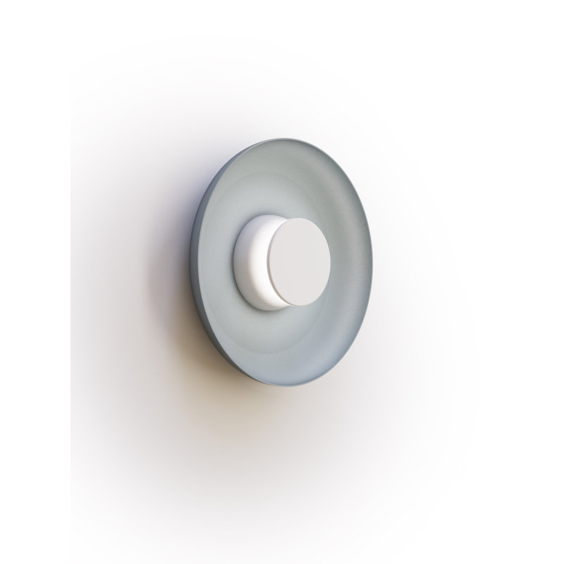 Totem Sconce Metal, 12" H x 12" W x 12" D, White