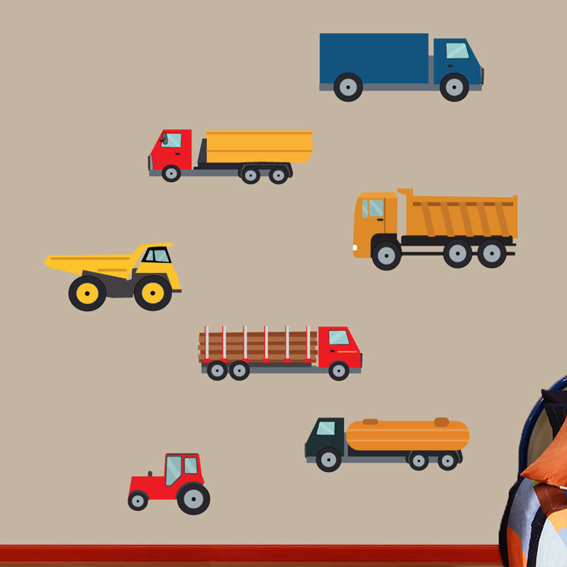Adhésif décoratif camions de travail, Grand