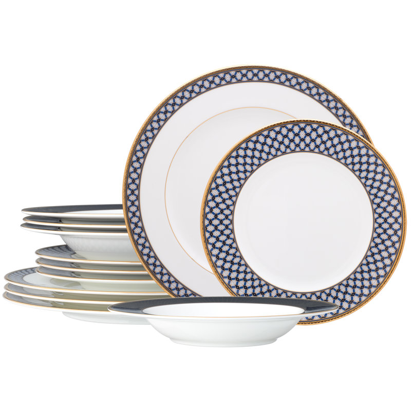 Service de table 12 pièces, service pour 4 Noritake Blueshire