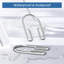Paquet de 12 crochets de rideau de douche à double face chromés - Anneaux en métal antidérapants antidérapants pour douche à l'intérieur, pour rideau et doublure-126097175