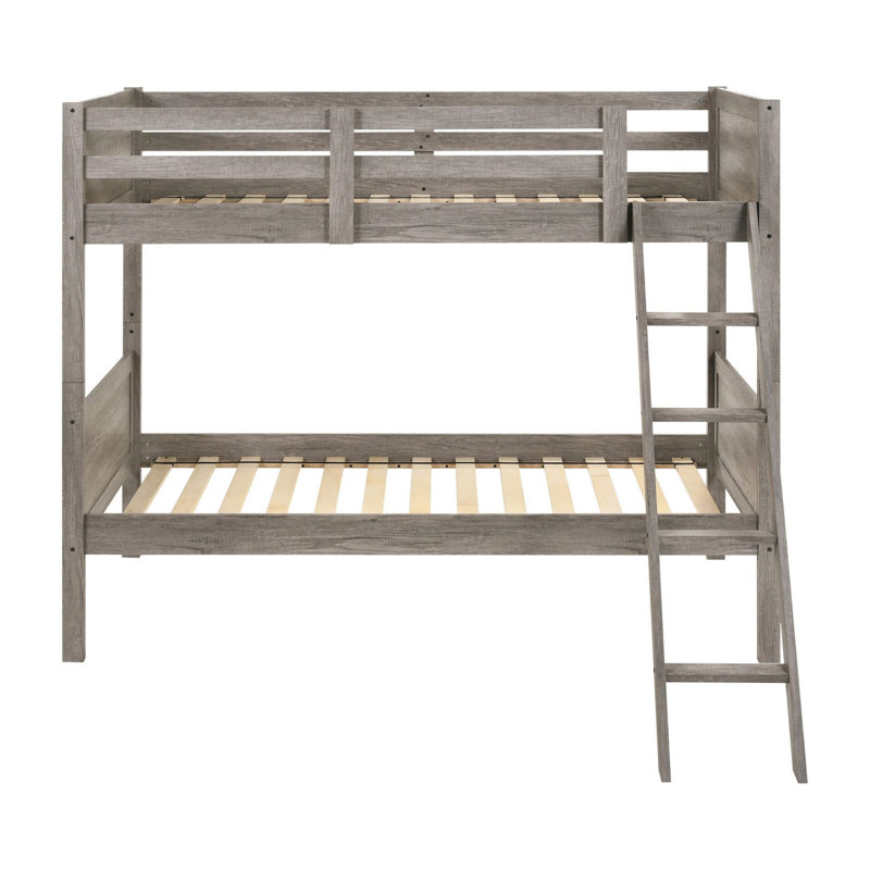 Lit superposé simple au-dessus de simple Kaytie, Brun taupe