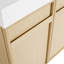 60" Freestanding Bathroom Vanity With  Double Resin Sink & 4 Soft-Close Cabinet Doors