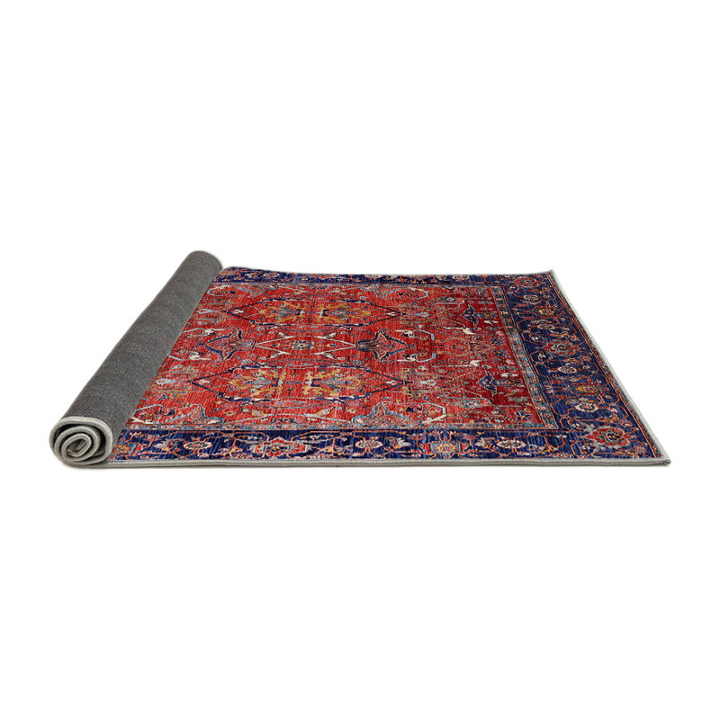 Tapis oriental rouge / bleu Francys, Rond 4 pi