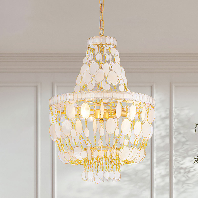 3 - Light Shell / Capiz Chandeliers Pendants Light