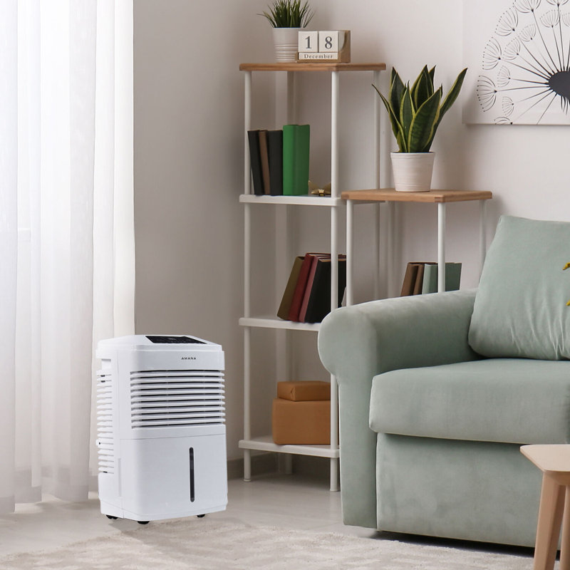 Amana 48 Pint White Portable Dehumidifier with Humidistat