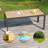 Rectangle Patio Coffee Table with Powder Coating Frame for Outdoor-125483781-125483778